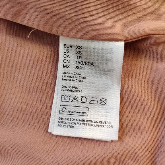 H&M|| Light Lilac fluffy/ teddy jacket Size XS - Picture 9 of 11